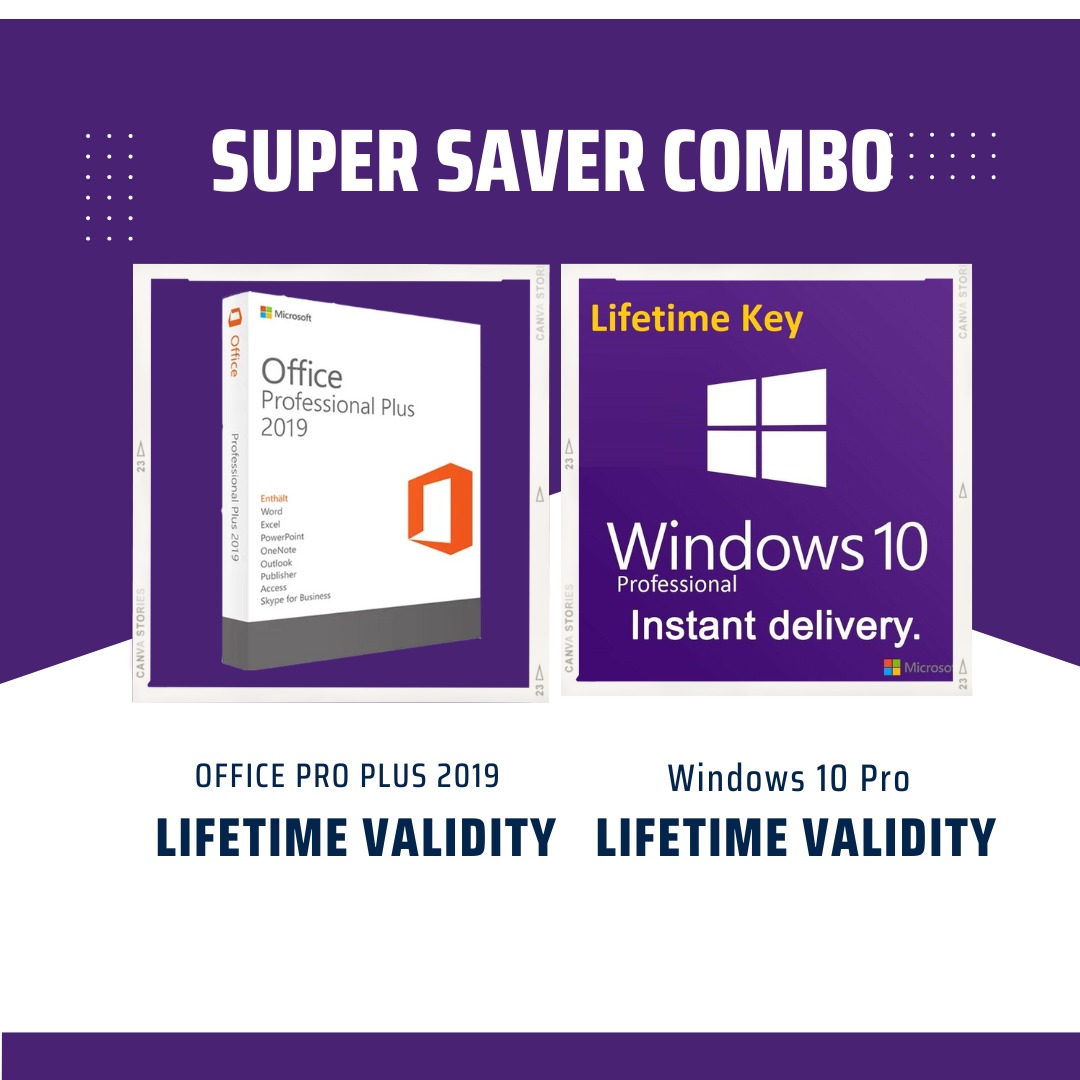 Win10 Pro Key + 
Office Prof. Plus 19 Key